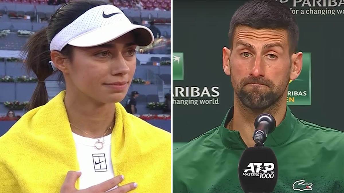 Olga Danilović nakon pobjede protiv Azarenke Olga Danilović nakon pobjede protiv Azarenke