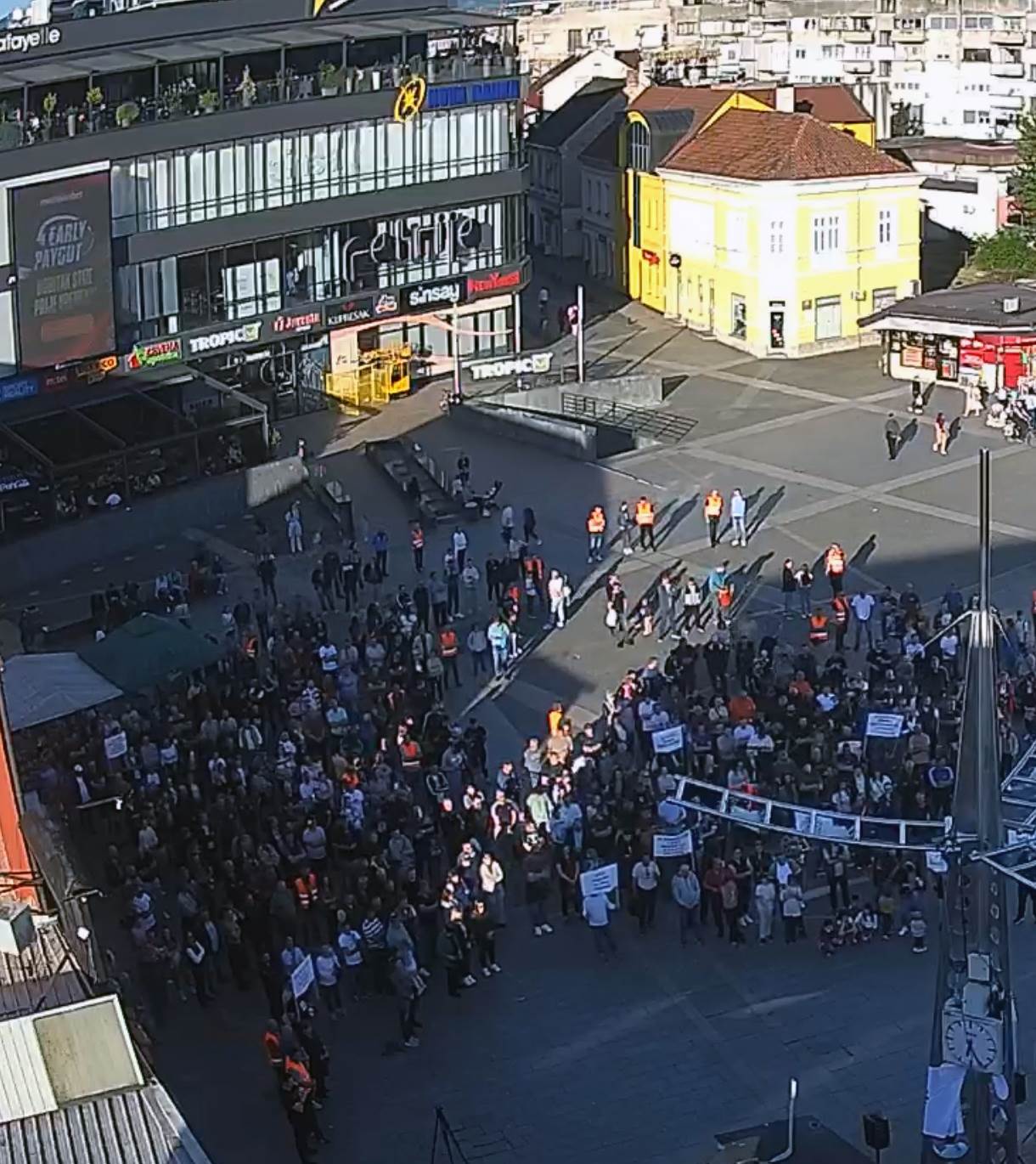  Protest radnika "Arcelor Mittala" u Prijedoru 