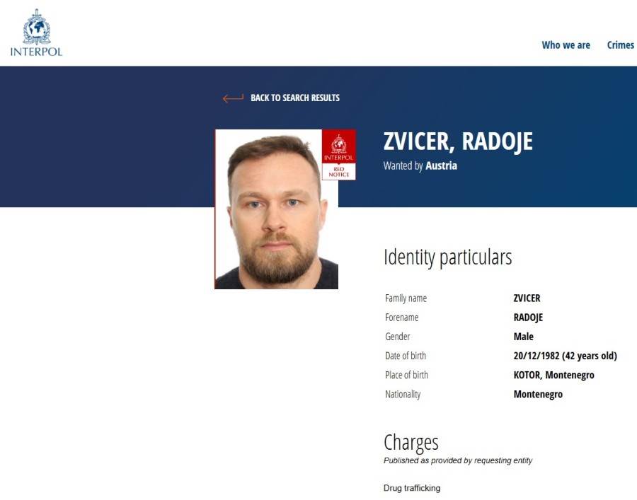 Potraga za Zvicerom zbog šverca kokaina u Beču Potraga za Zvicerom zbog šverca kokaina u Beču