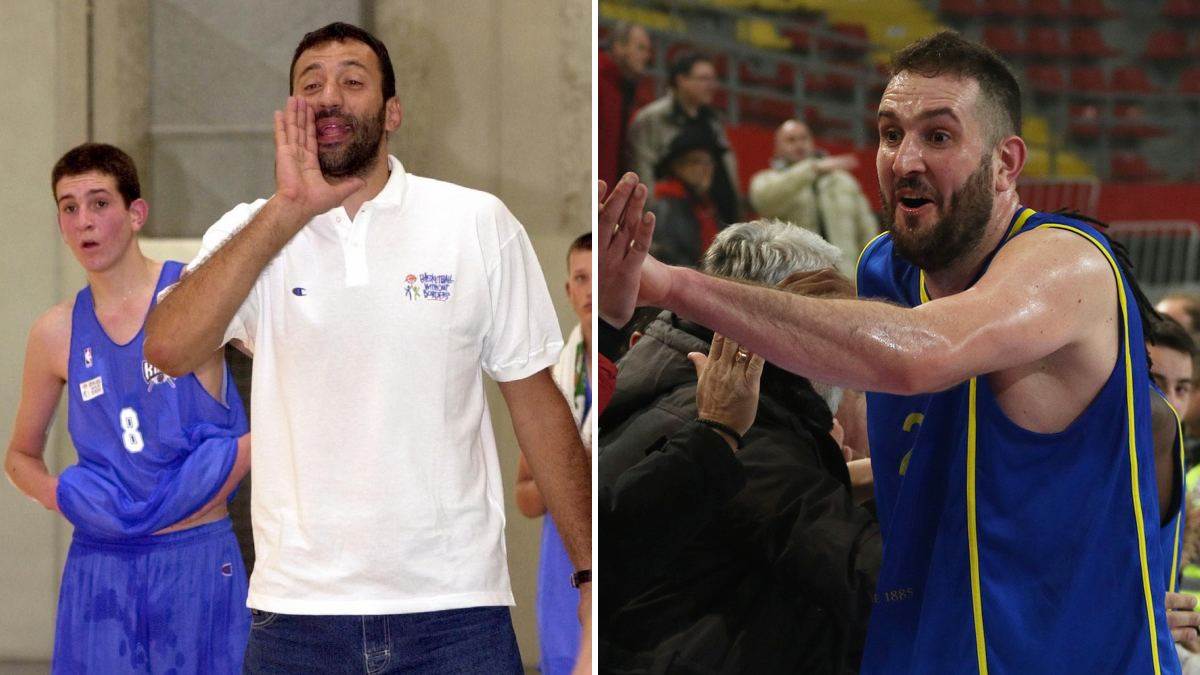  dragan labovic sa divcem na nba kampu 2001 