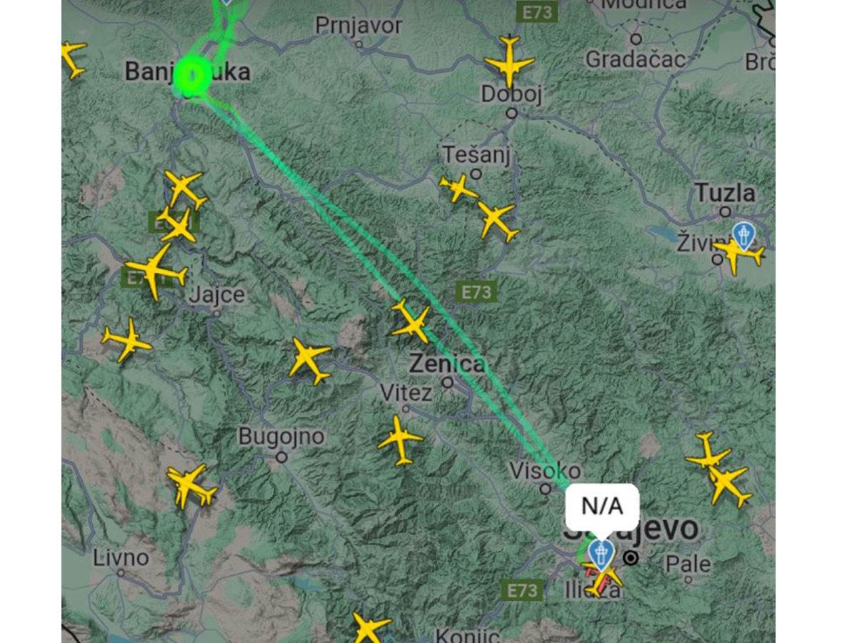  EUFOR-ov avion ponovo kruži iznad Banjaluke 