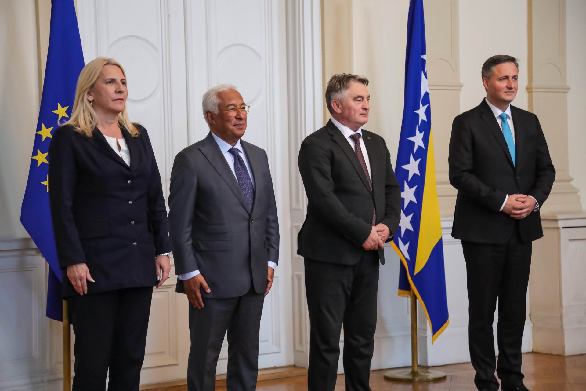 Komšić i Bećirović nakon sastanka sa Kostom Komšić i Bećirović nakon sastanka sa Kostom
