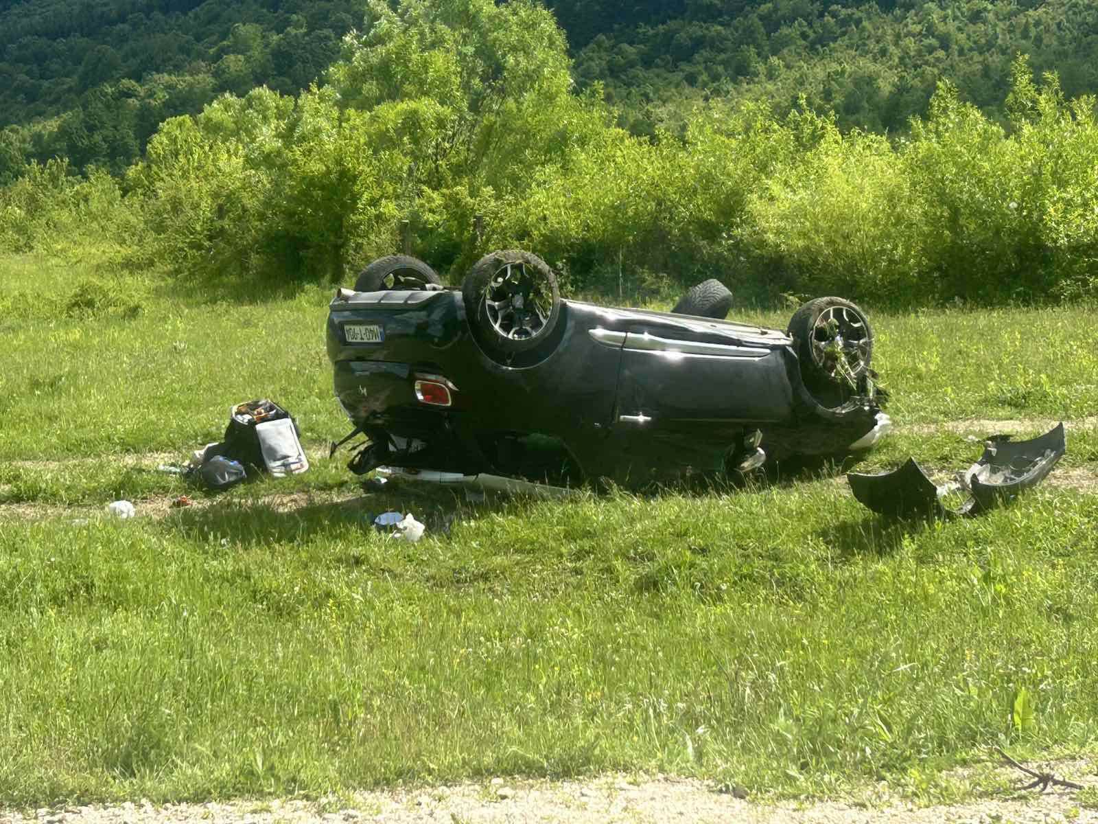  Sudar tri automobila na Manjači 