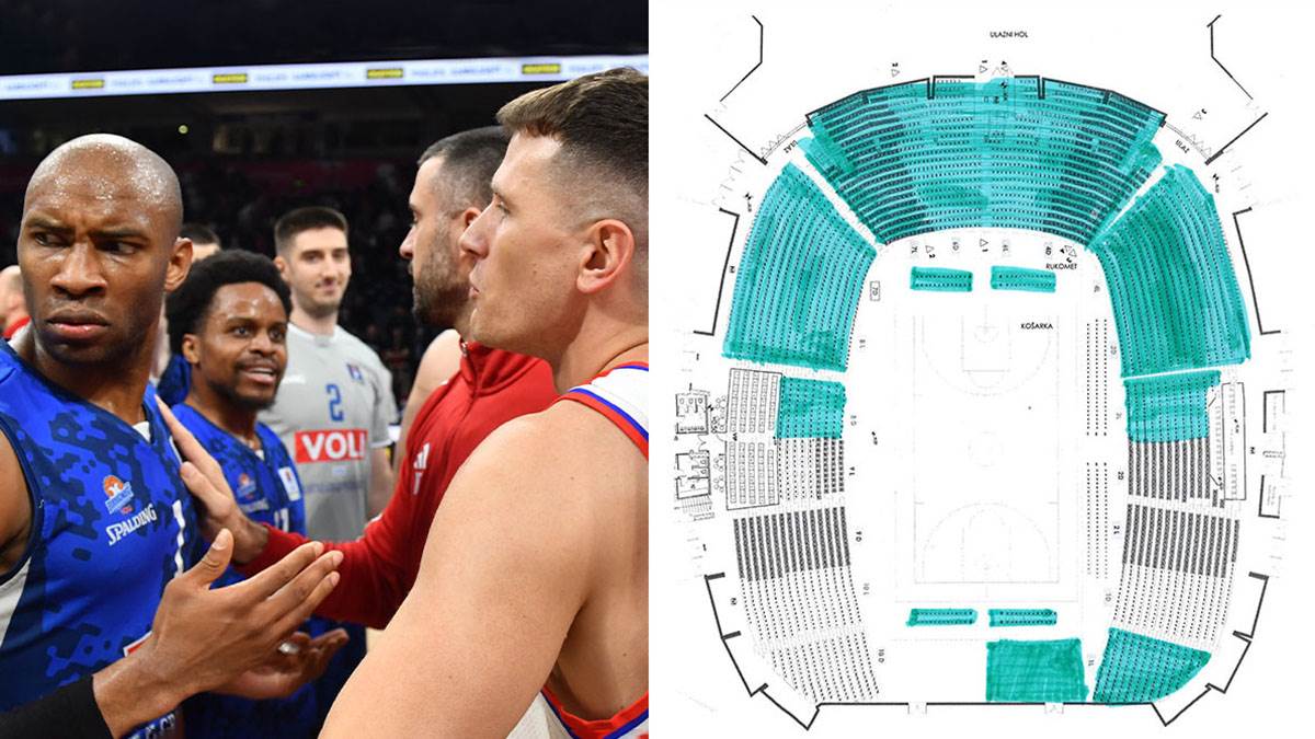  Aba liga dio Morače prazan na Budućnost - Crvena zvezda 