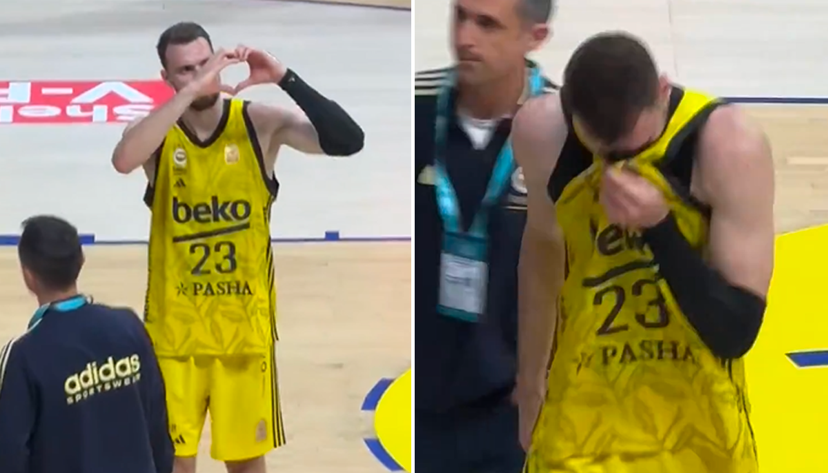  Marko Gudurić zaplakao poslije meča sa Turk Telekomom 