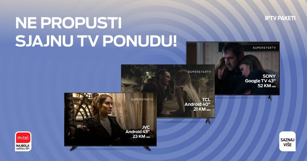  Televizori u mtel paketima 