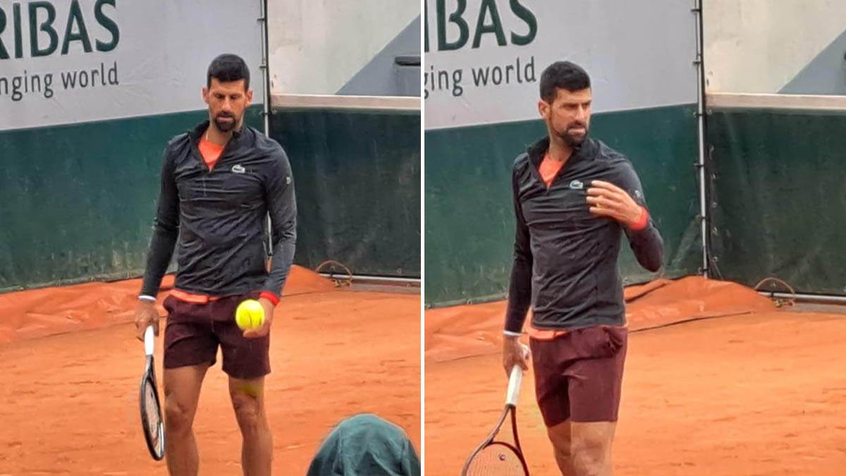  Novak Đoković trenirao po kiši na Rolan Garosu  