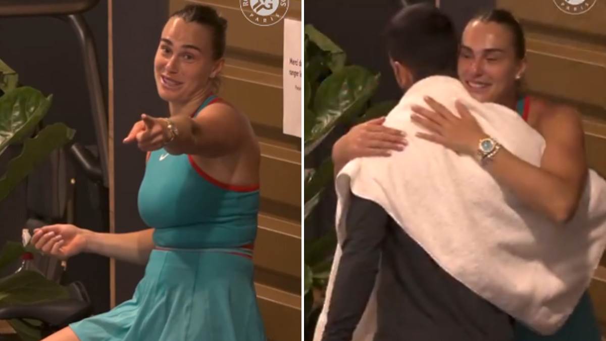  Novak Đoković i Arina Sabalenka zagrljaj na Rolan Garosu 