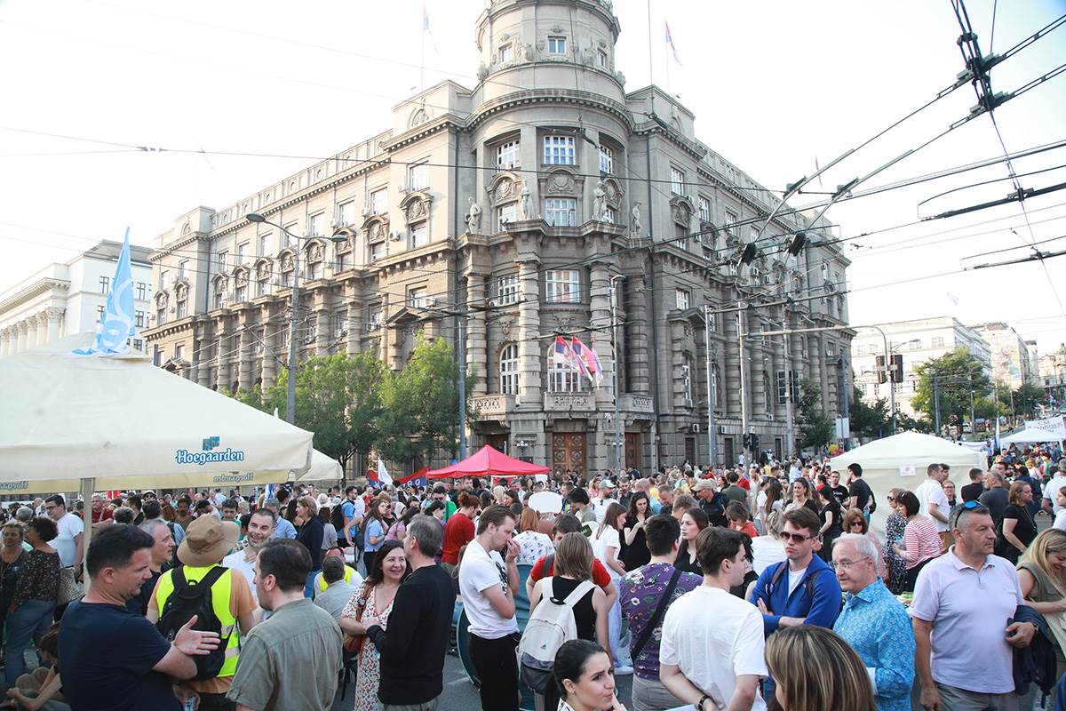  Studentski protest na Vidovdan u Beogradu 