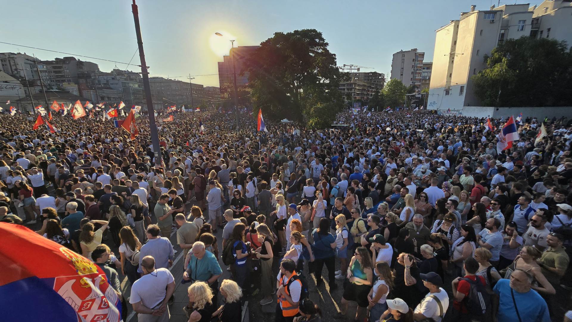  Počeo protestni skup na Trgu Slavija 