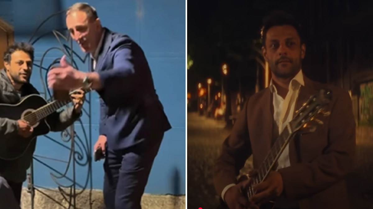 Sergej Ćetković i ulični svirač Sergej Ćetković i ulični svirač