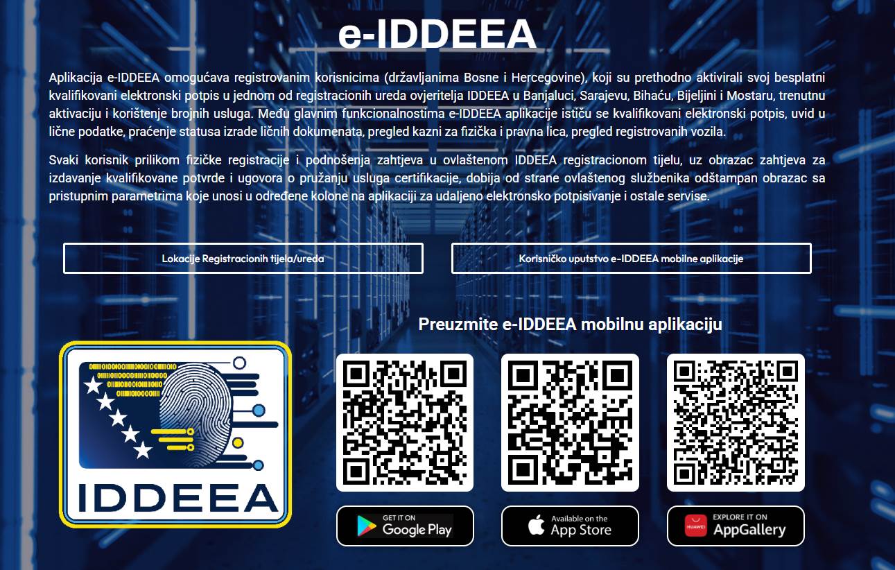 Predstavljena aplikacija e-IDDEAA Predstavljena aplikacija e-IDDEAA