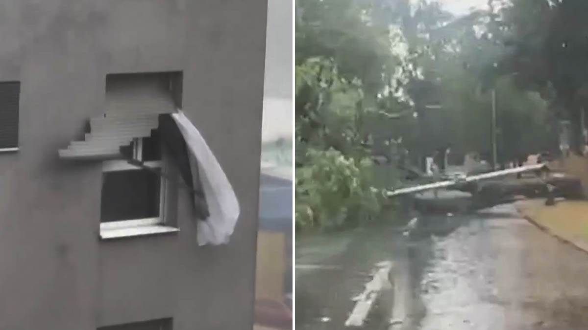 Snažna oluja pogodila Zagreb Snažna oluja pogodila Zagreb