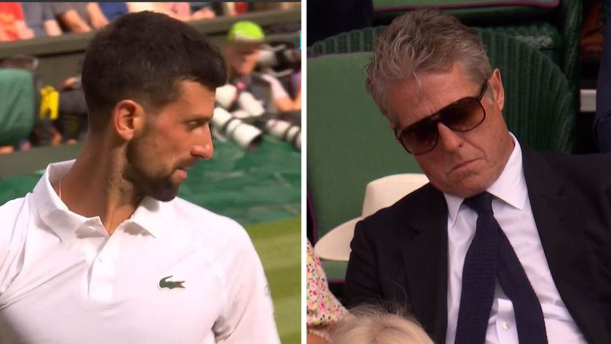  Hju Grant spava na Đokovićevom meču na Vimbldonu 