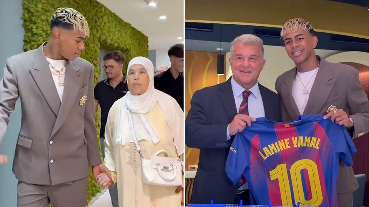 Lamin Jamal poveo baku na potpisivanje ugovora sa Barselonom Lamin Jamal poveo baku na potpisivanje ugovora sa Barselonom
