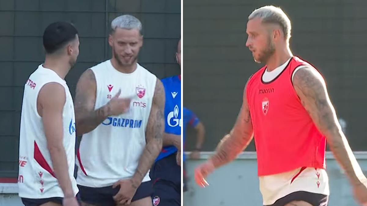  Arnautović prvi trening u Zvezdi 
