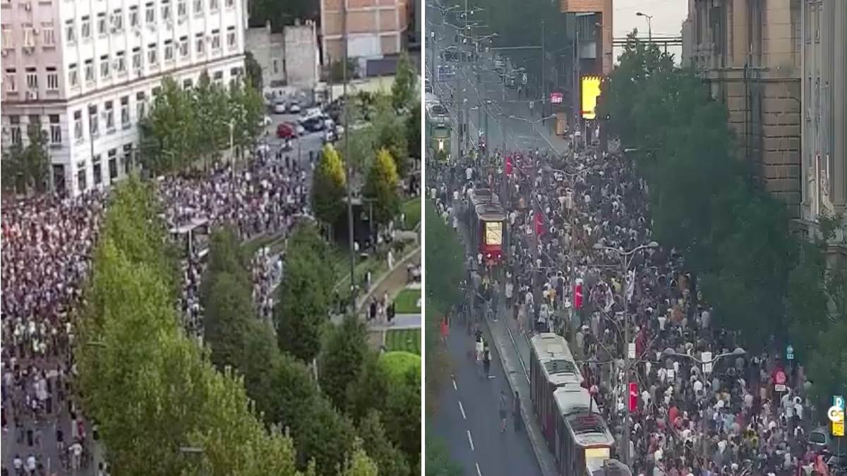  Protest u Beogradu zbog nesreće u Novom Sadu 
