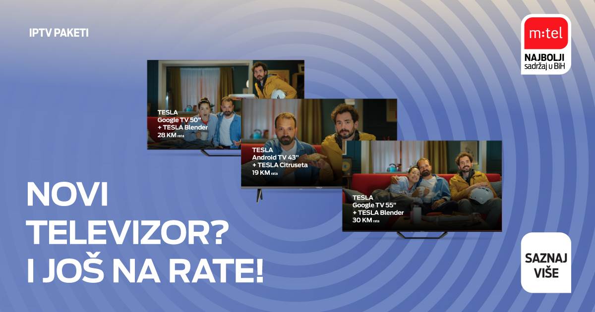  Ponuda Tesla televizora u Mtelu 
