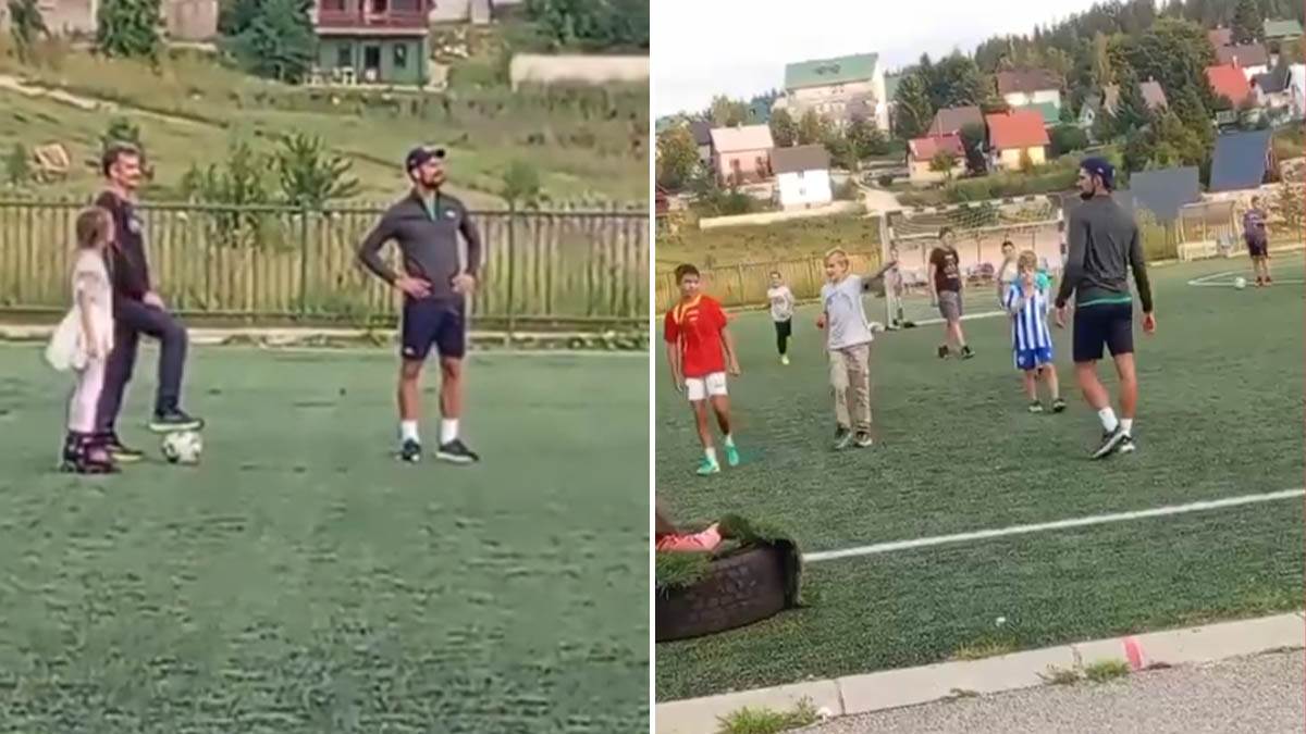  Novak Đoković igra fudbal sa djecom 