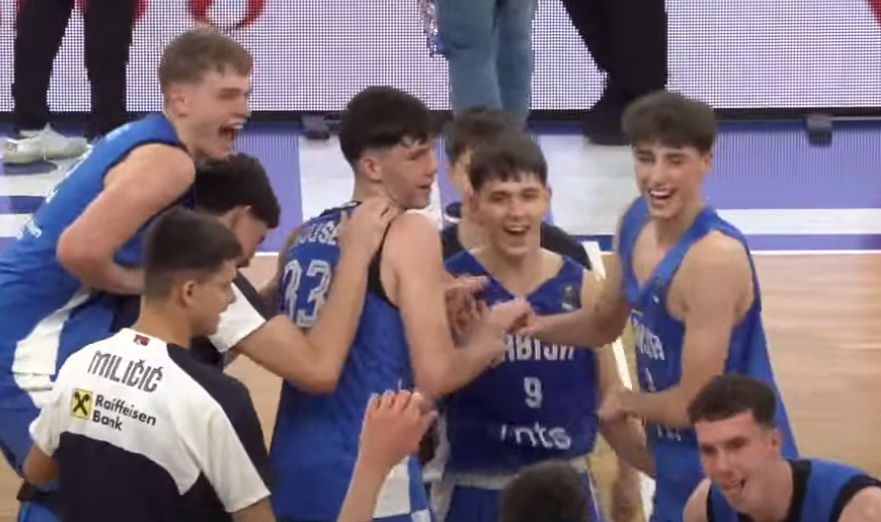  Mladi košarkaši Srbije u polufinalu Evropskog prvenstva 