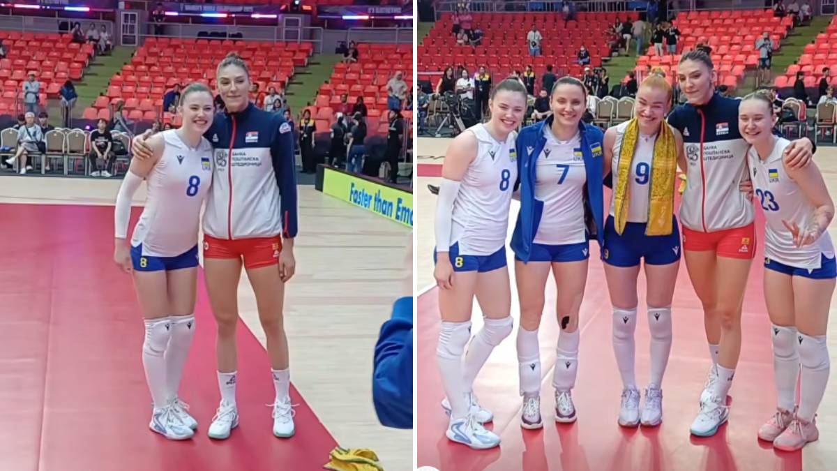  Odbojkašice Ukrajine željele da se fotografišu sa Tijanom Bošković 