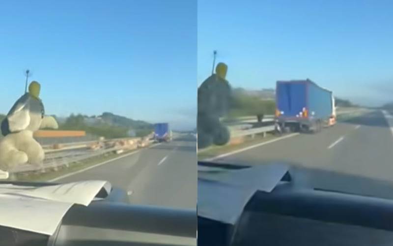  Prevrnuo se kamion sa sijenom an autoputu 9. januar 