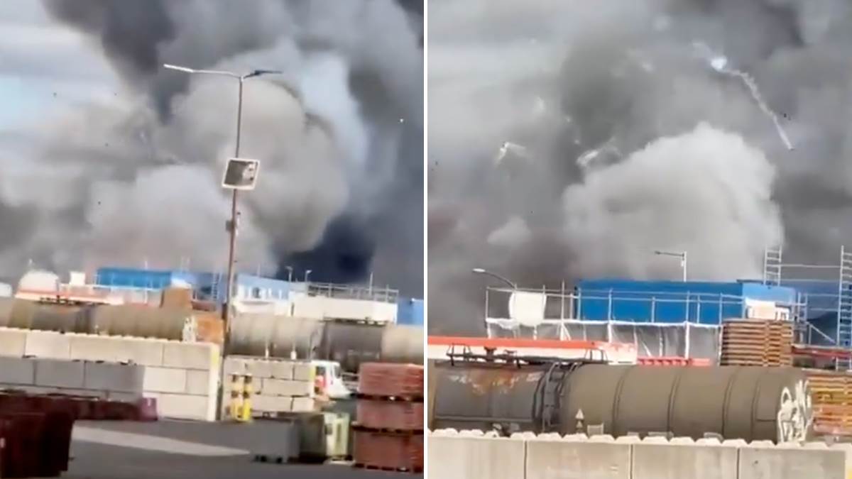  Požar u njemačkoj luci 