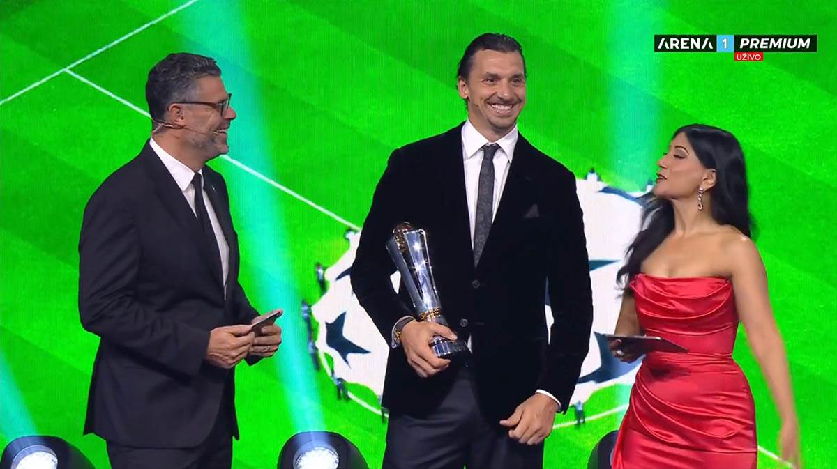  Zlatan Ibrahimović sa poznatom novinarkom na žrijebu Lige šampiona  