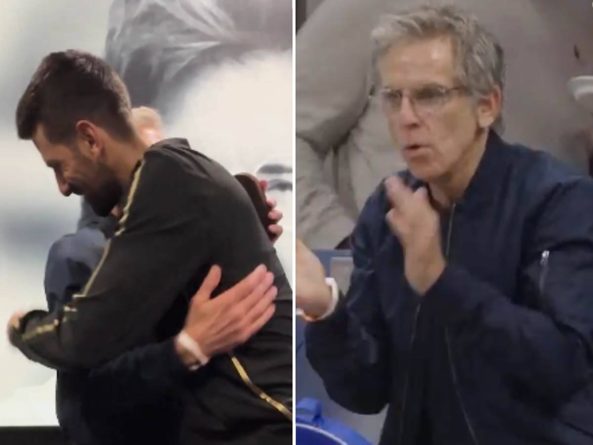  Ben Stiler susret sa Đokovićem na US openu 