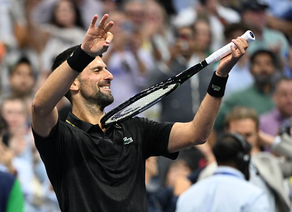  Novak Đoković igra sa Jan-Lenardom Štrufom na US openu 