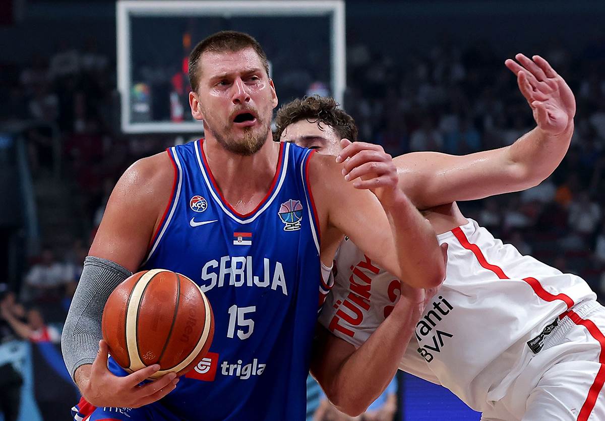  Karikatura Nikole Jokića poslije utakmice Srbija Turska  