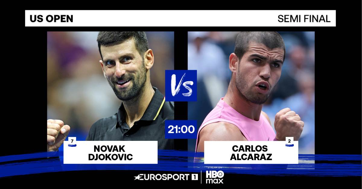  Novak Đoković i Karlos Alkaras u borbi za finale US Opena 