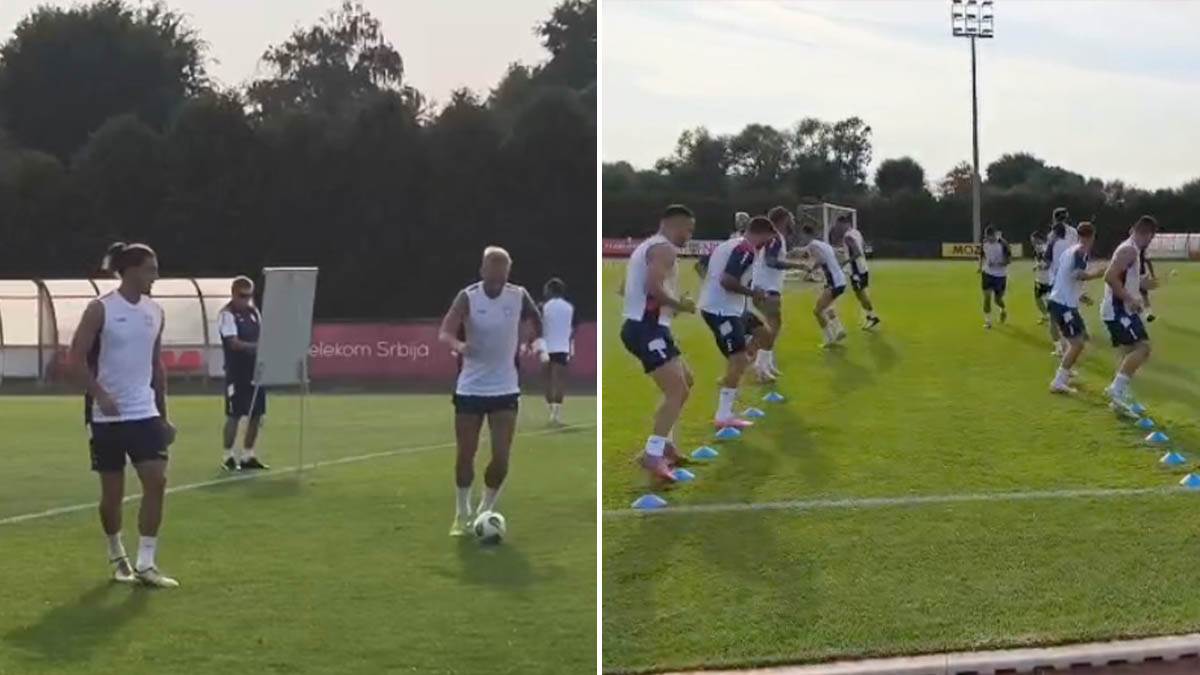  Reprezentativci Srbije odradili trening pred meč sa Engleskom 