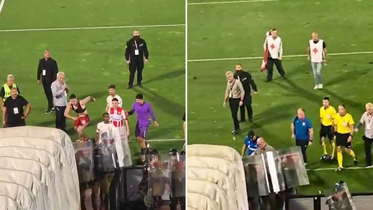  navijaci partizana gadjali vladana milojevica 