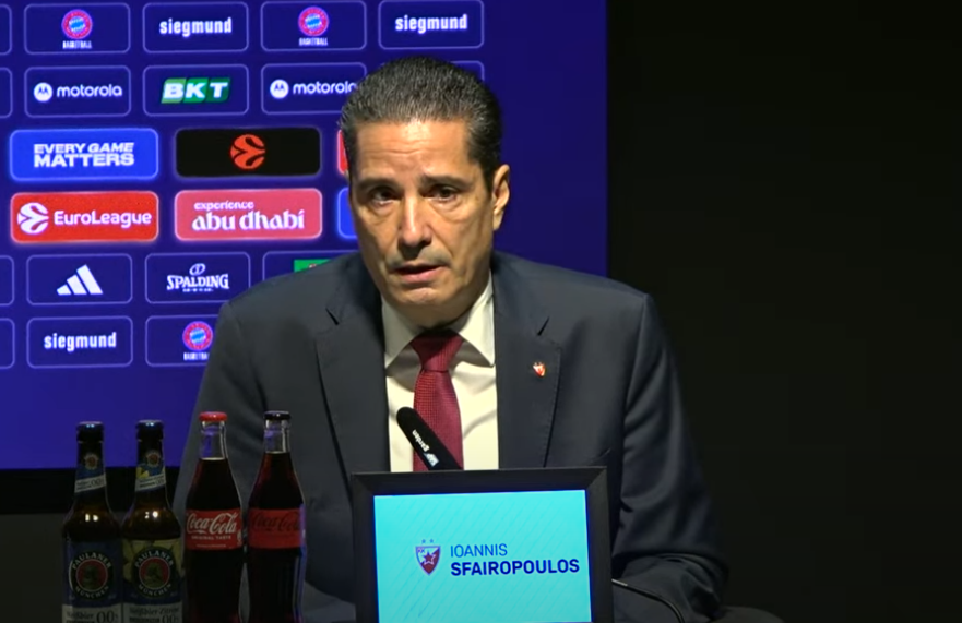  janis sferopulos se oglasio poslije poraza od bajerna 