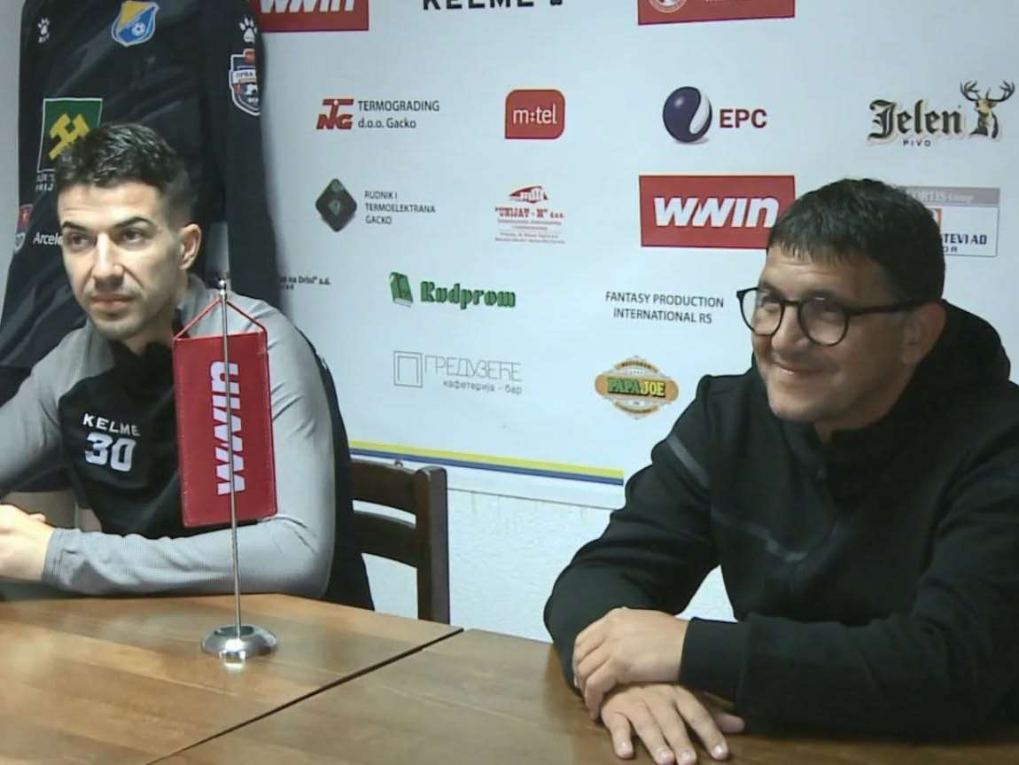  Fk RUdar Prijedor FK Borac najava Perica Ognjenović Petar Gigić 