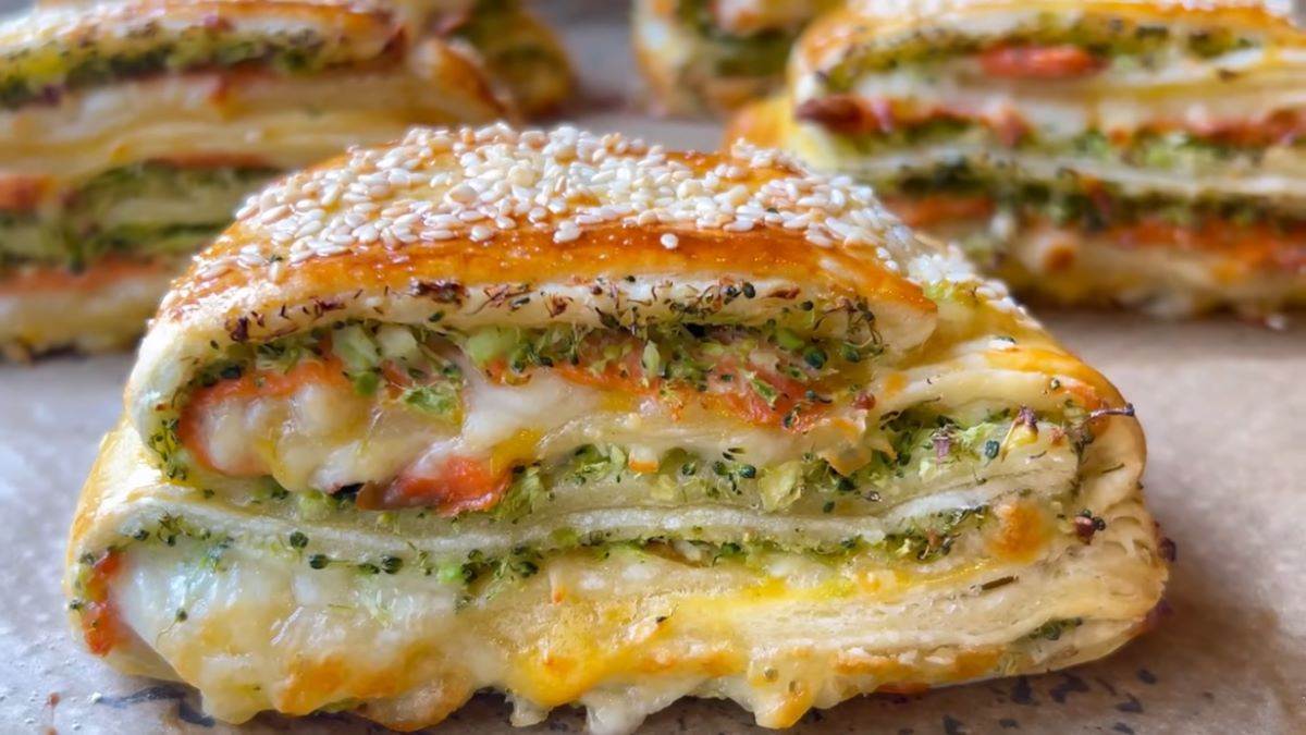  Brz recept za lisnate rolnice sa brokolijem i lososom 