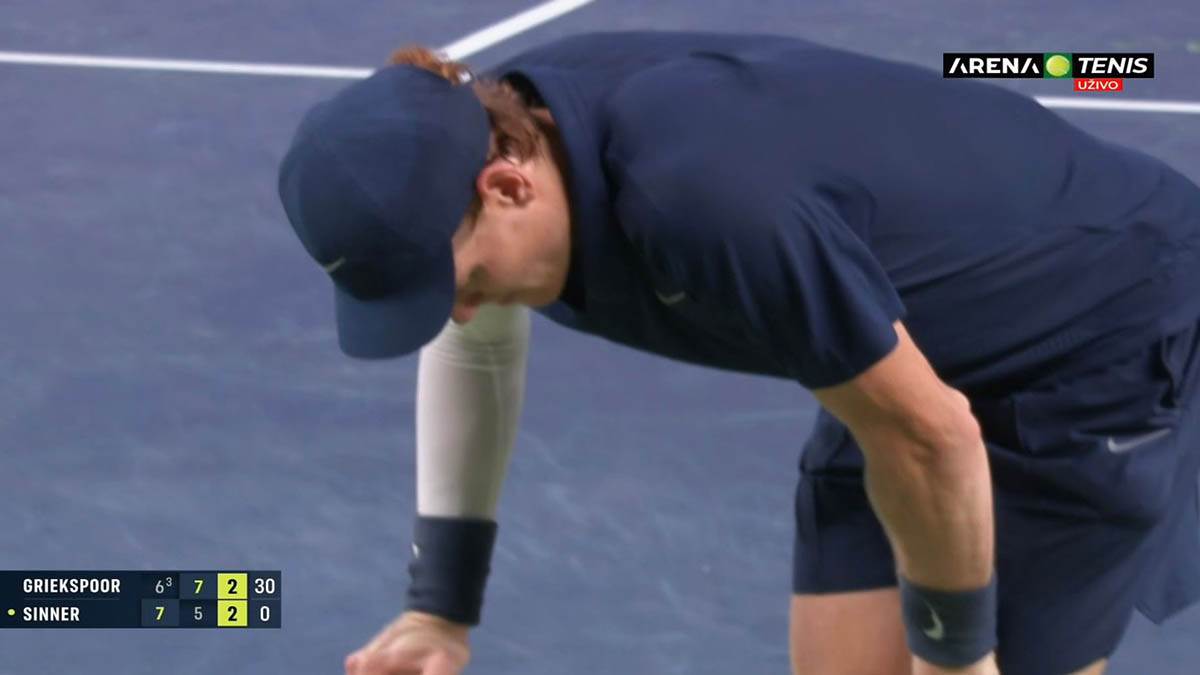  Janik Siner povrijedio koljeno predao meč u Šangaju  