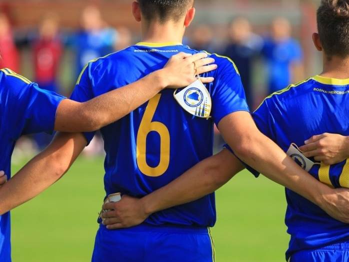  BiH pobijedila Gruziju gol s pola terena video 