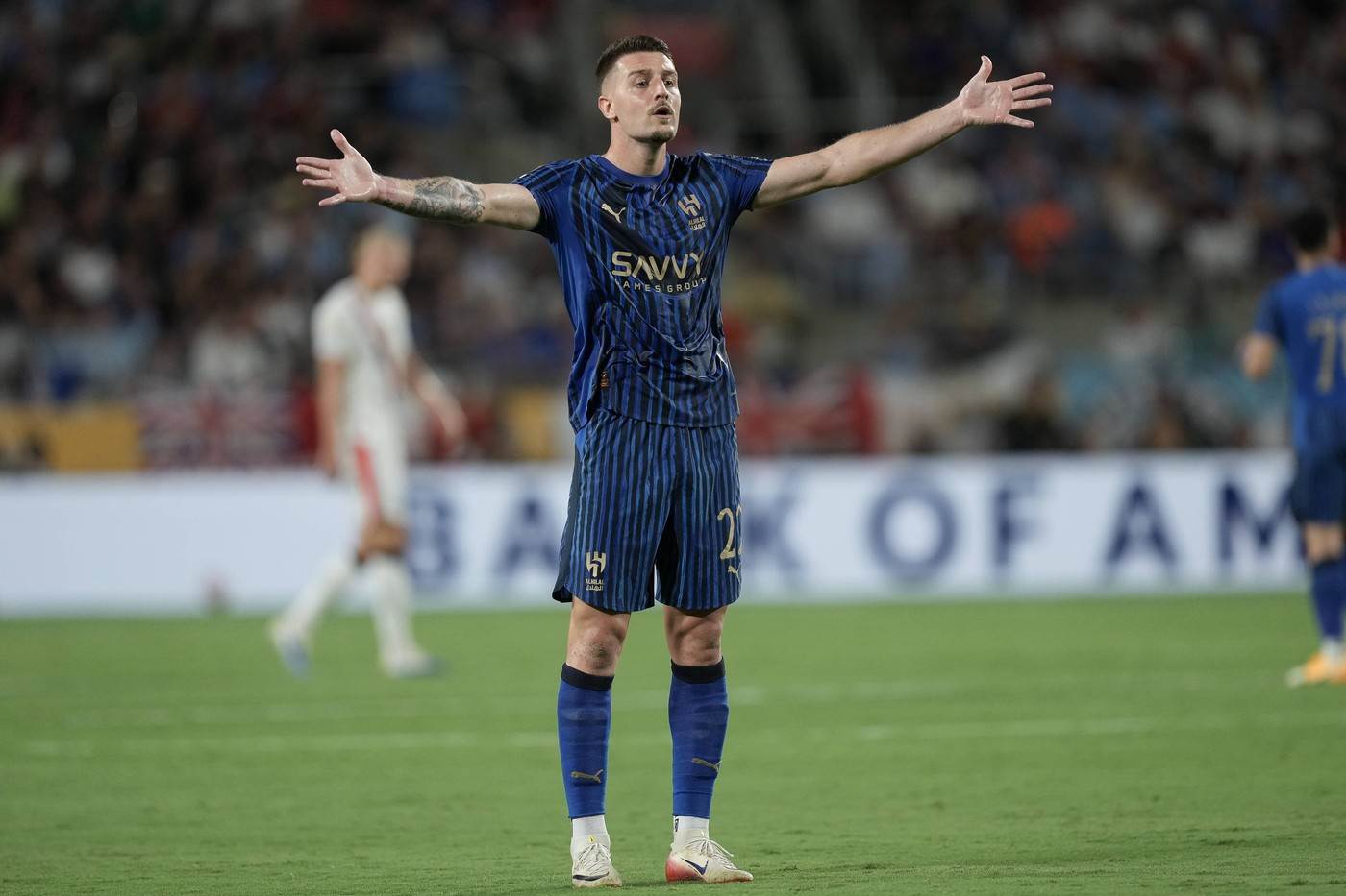  Sergej Milinković Savić gol iz slobodnjaka AL Hilal VIdeo 