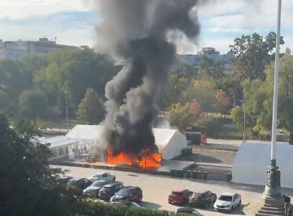  Gore šatori u Pionirskom parku u Beogradu 