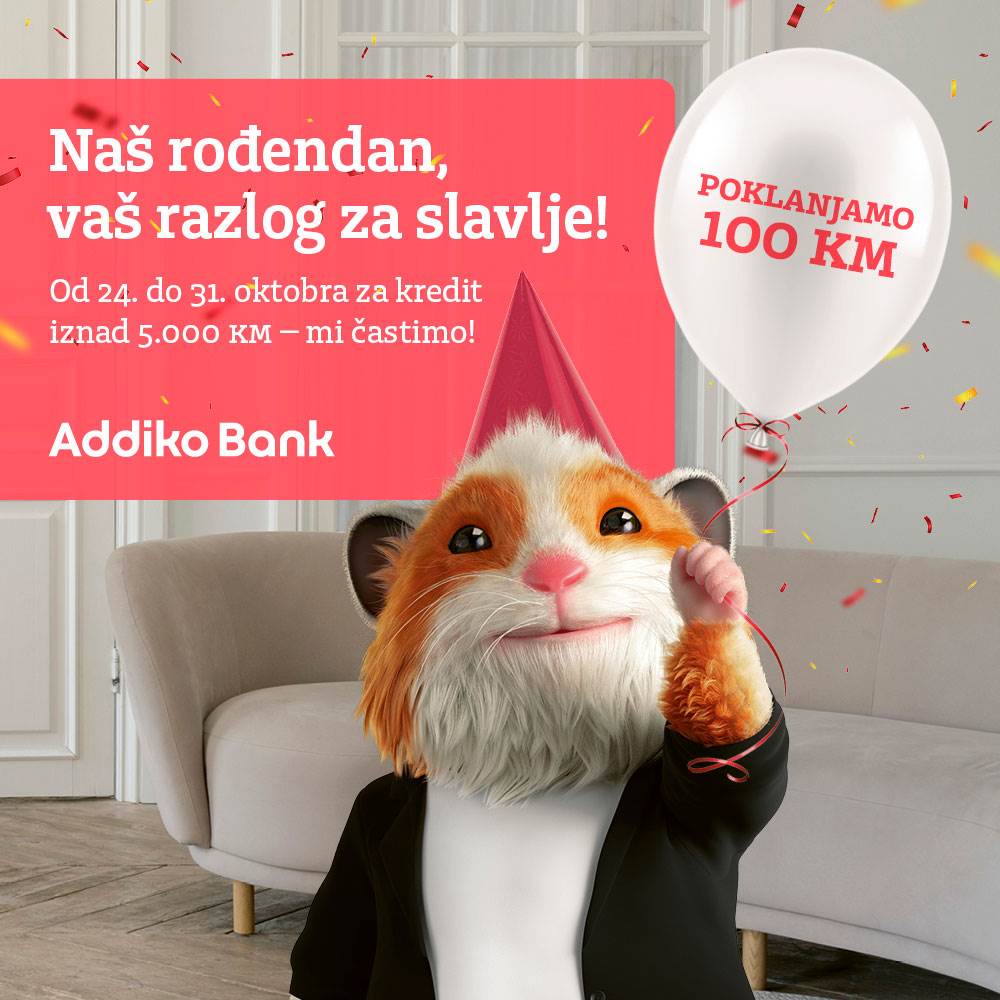  Addiko Banka Banja Luka nagrađuje klijente povodom devetog rođendana 