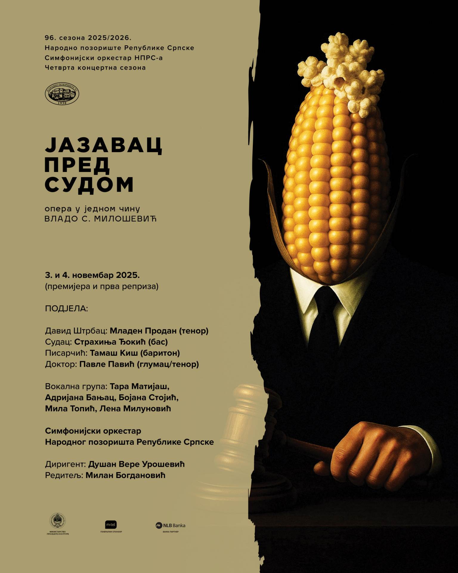  Plakat NPRS za operu Jazavac pred sudom 