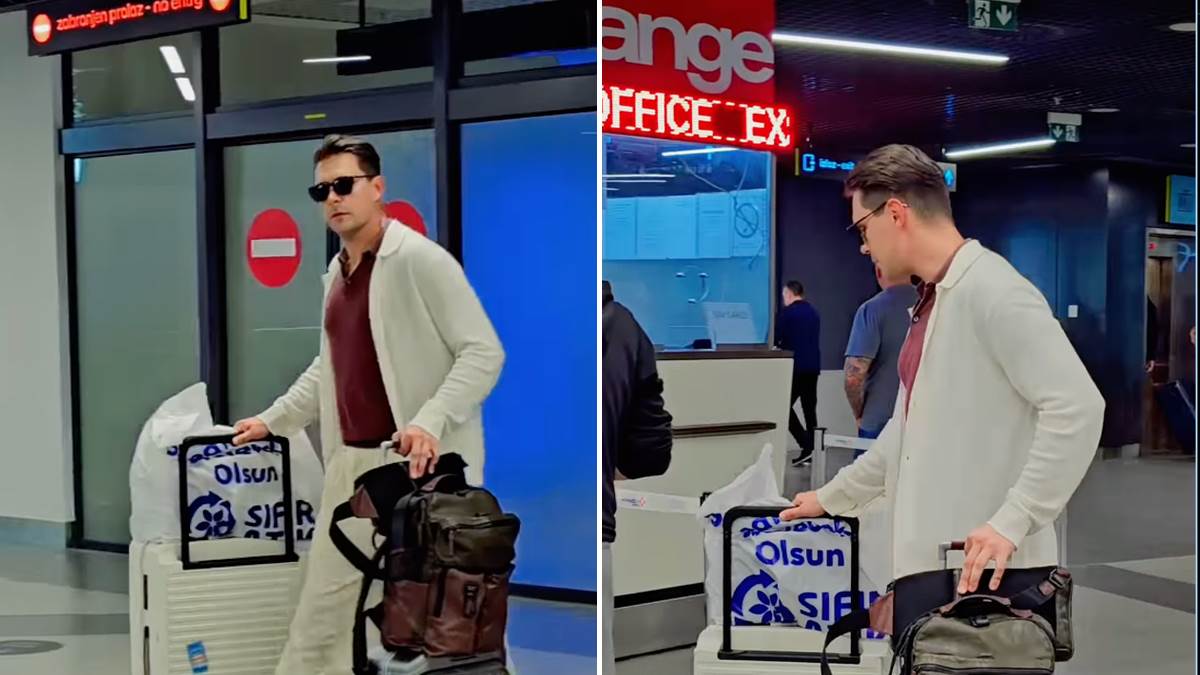  Miloš Biković uslikan na aerodromu 