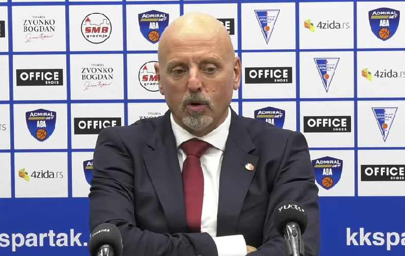  Saša Obradović komentarisao poraz od Spartaka 