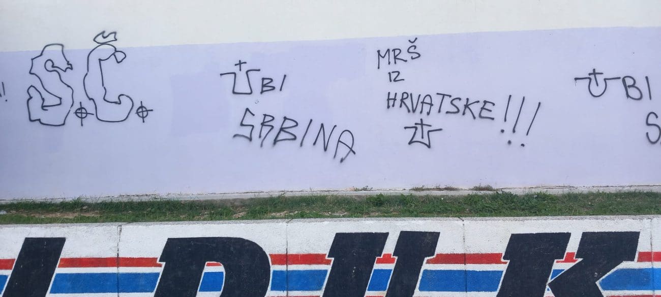  grafiti mržnje prema srbima u splitu 