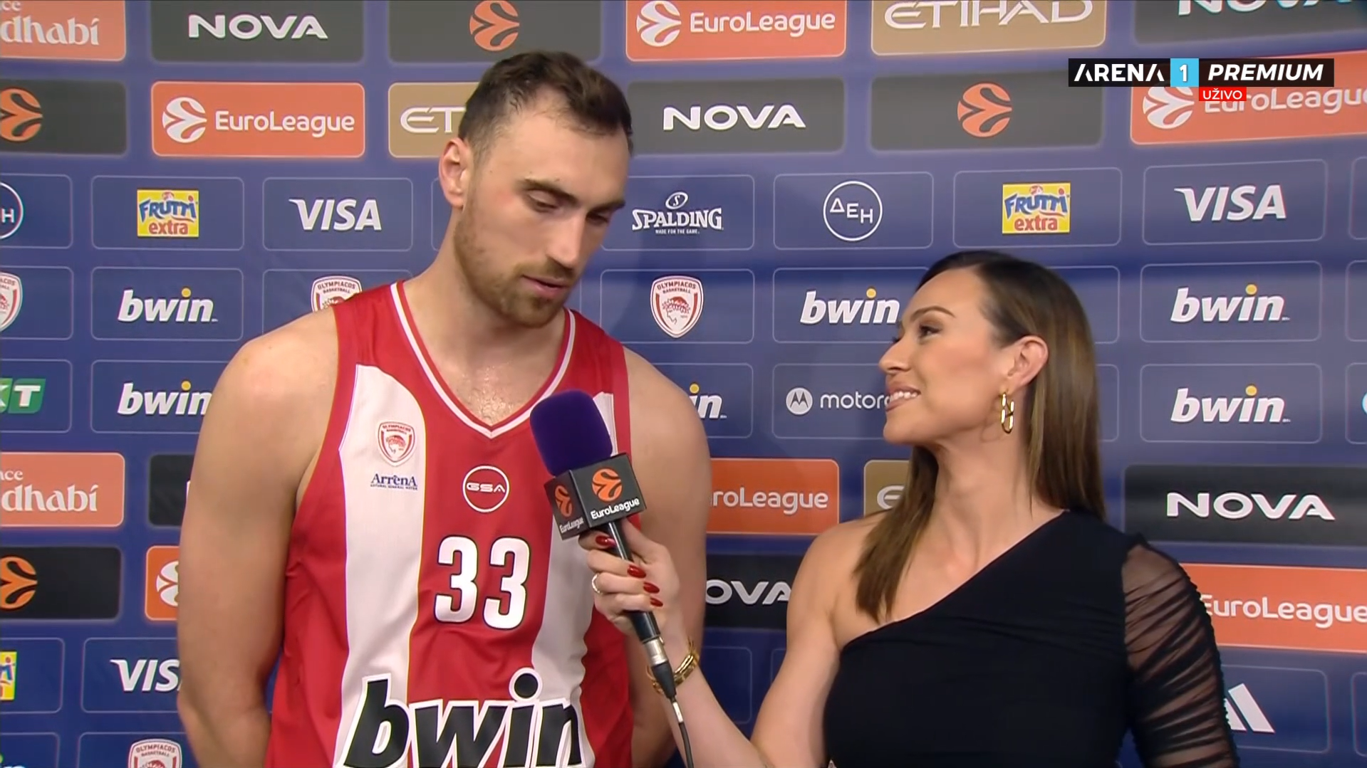  Nikola Milutinov ključni igrač u pobjedi Olimpijakosa protiv Partizana 