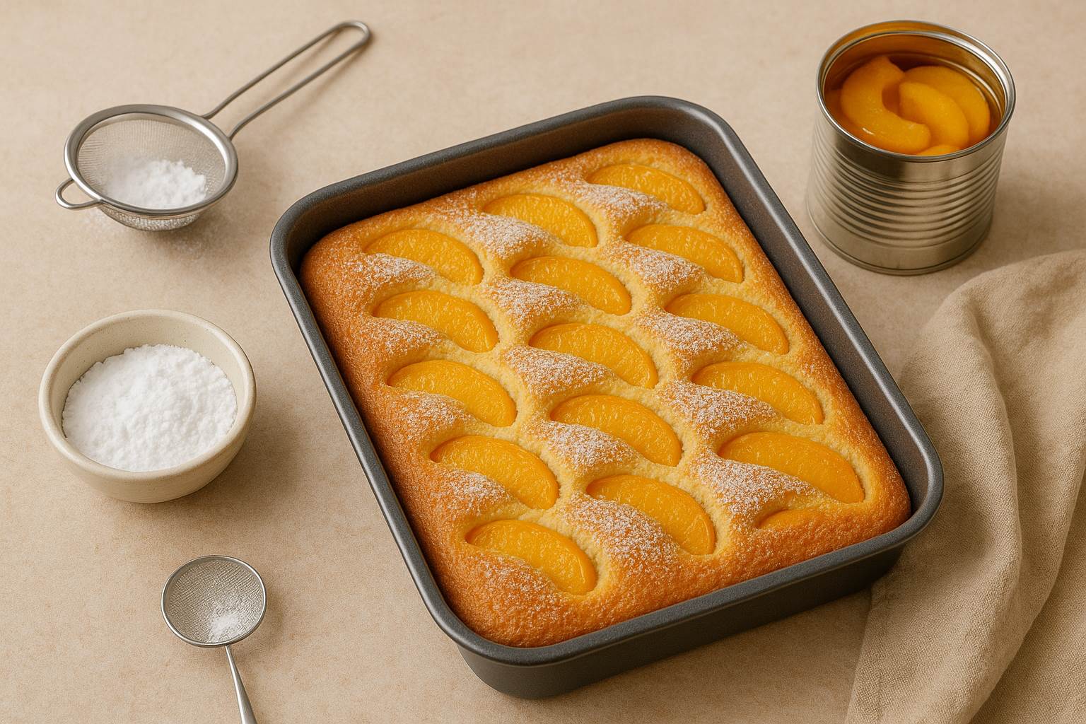  kolač s breskvama iz konzerve 