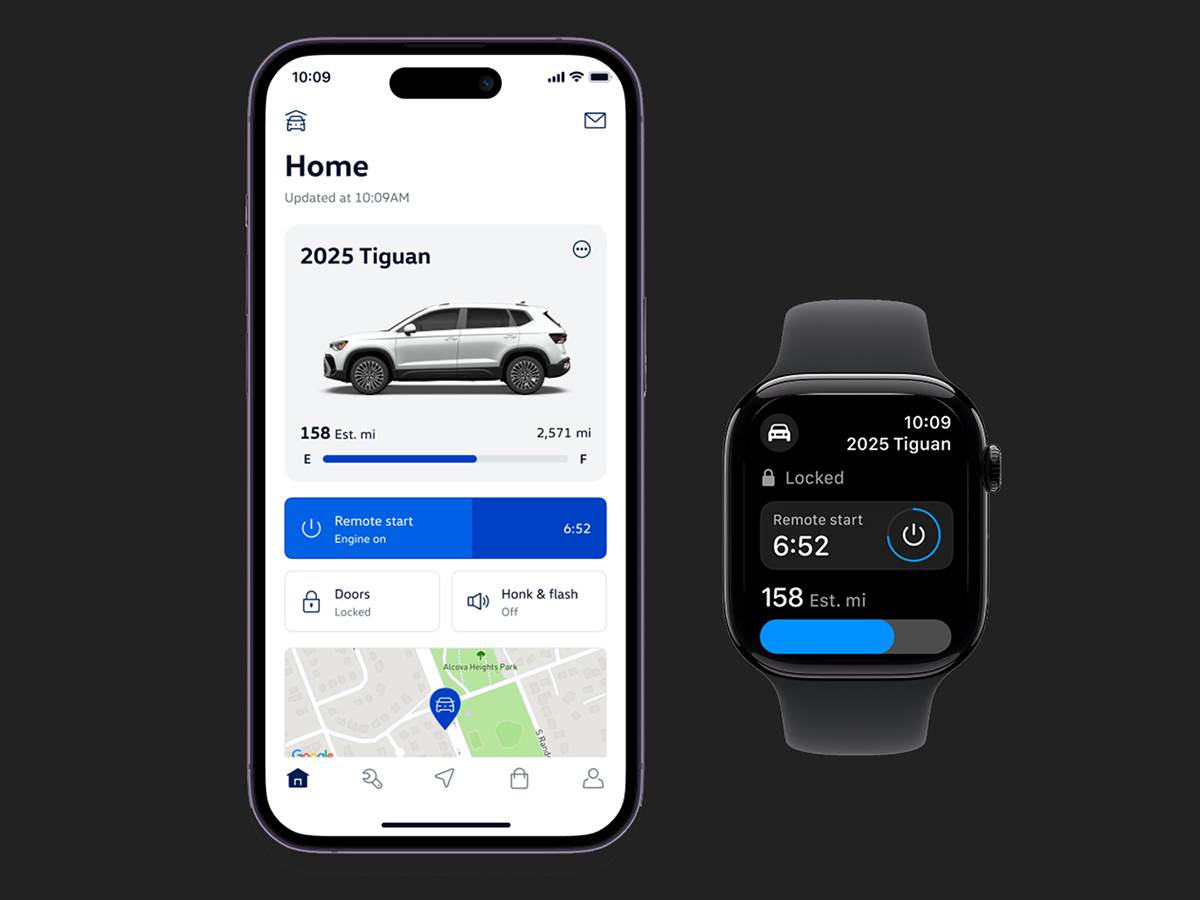  Volkswagen omogućio kontrolu automobila preko pametnog sata 