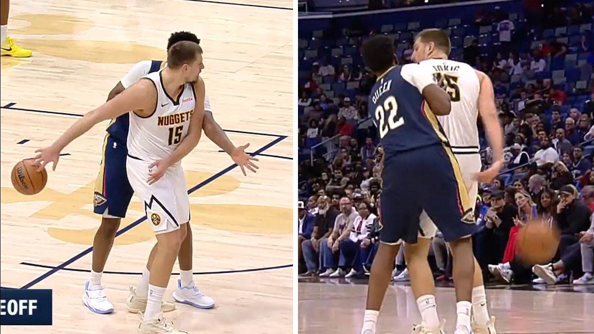  nikola jokic asistencija iza ledja u nba ligi  